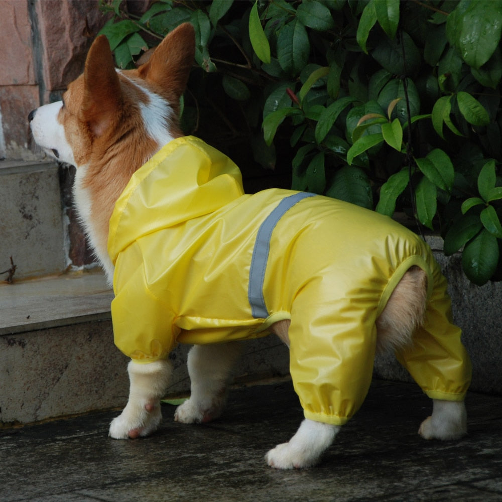 Reflective All-weather Waterproof Dog Rain Coat - Alvorro