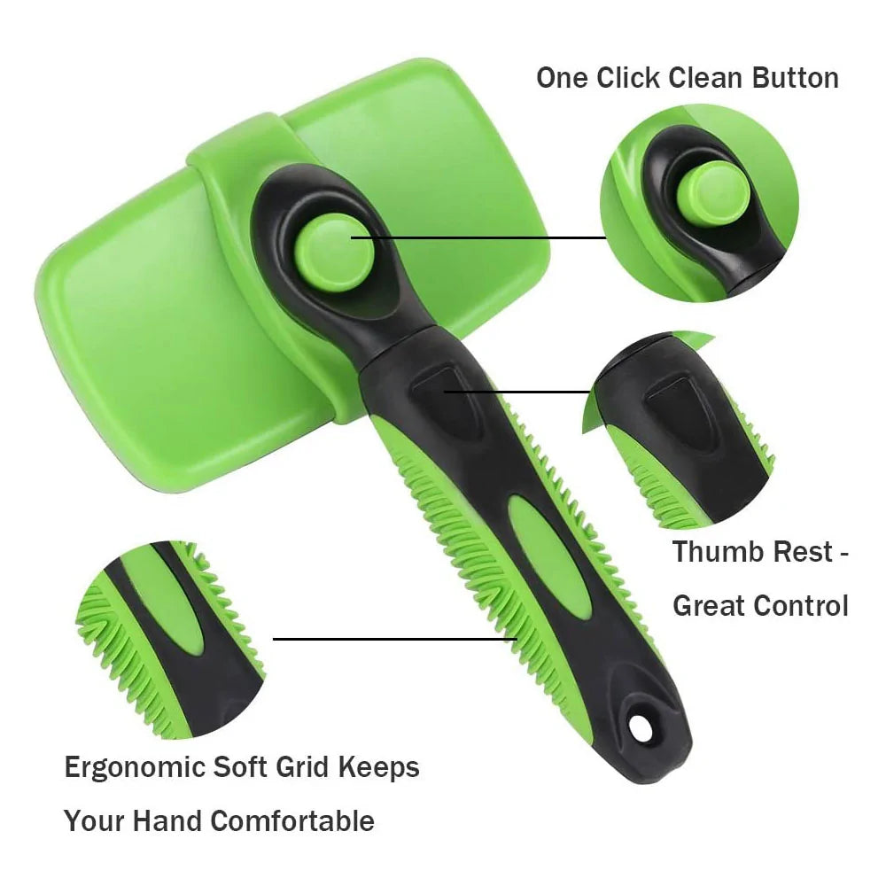 Self Cleaning Dog Brush - Alvorro