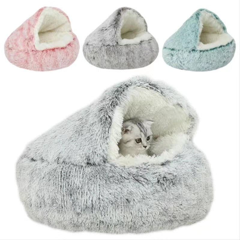 Plush Pet Cat Bed - Alvorro