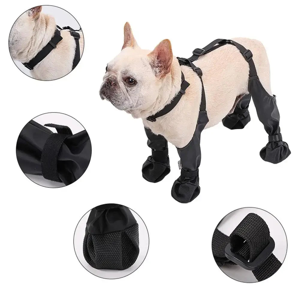 Adjustable Connected Dog Boots - Ultimate Paw Protection - Alvorro
