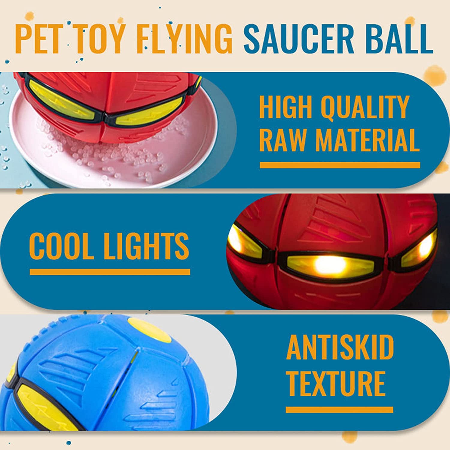 Pet Toy Flying Saucer Ball - Alvorro