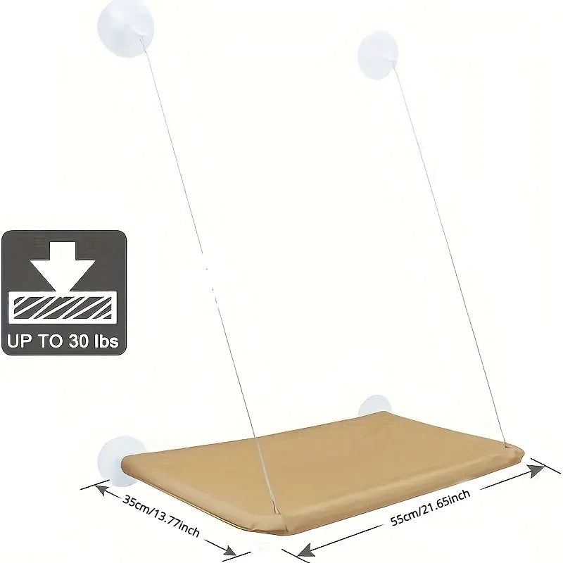 Cat Window Mounted Perch Hammock - Alvorro