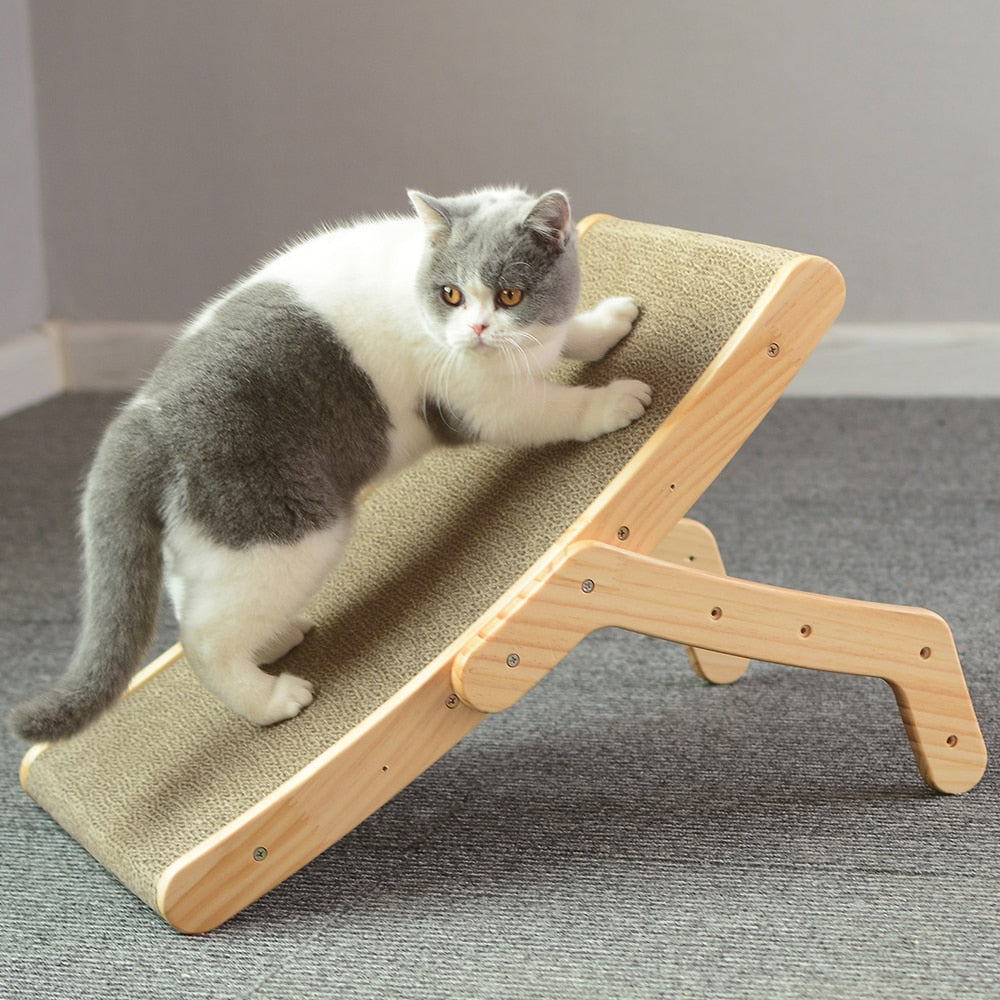 Wooden Cat Scratch Bed - Alvorro
