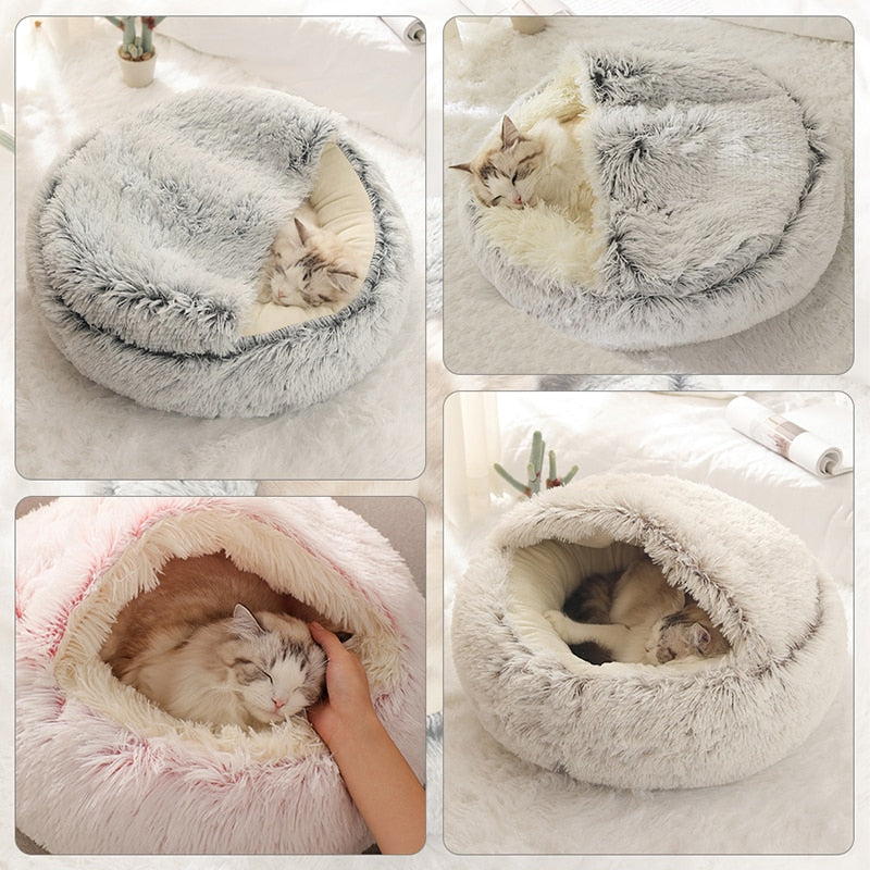 Plush Pet Cat Bed - Alvorro
