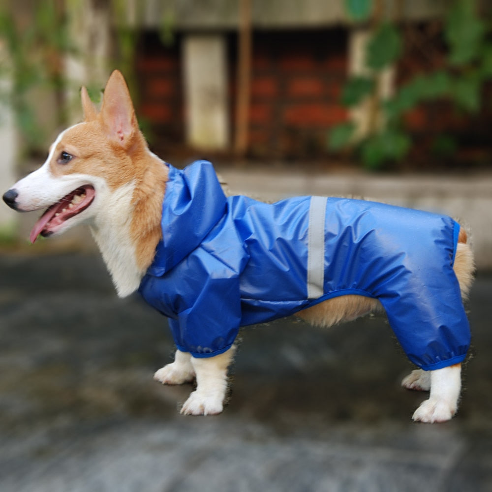 Reflective All-weather Waterproof Dog Rain Coat - Alvorro