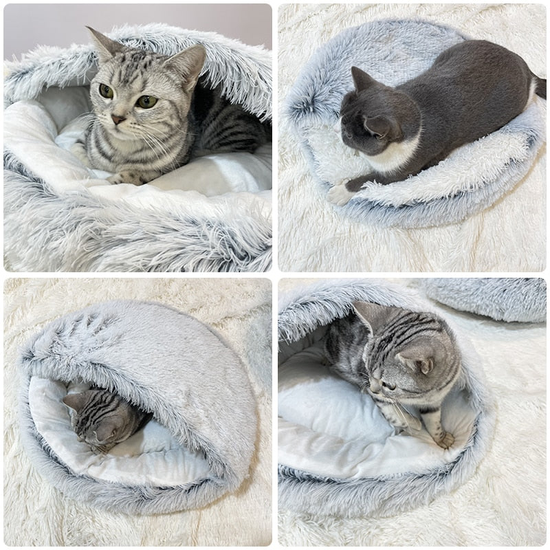Plush Pet Cat Bed - Alvorro