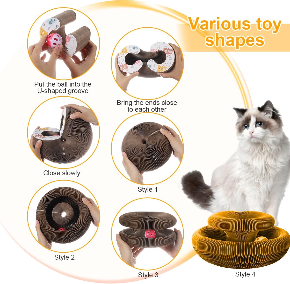 Interactive Self-Rolling Ball Cat Toy - Alvorro