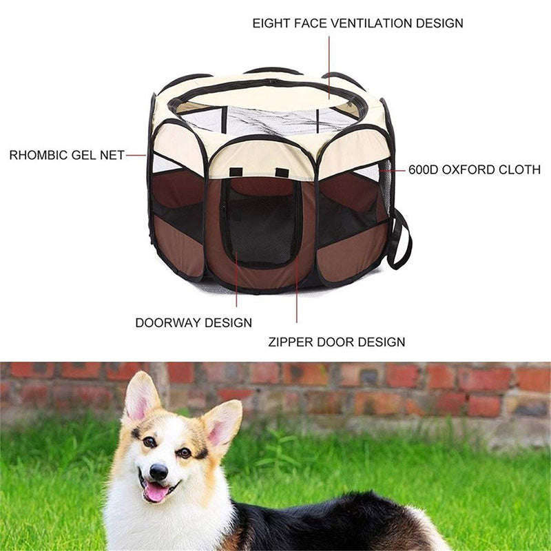 "Pawsome" Pop-Up Pet Crate - Alvorro