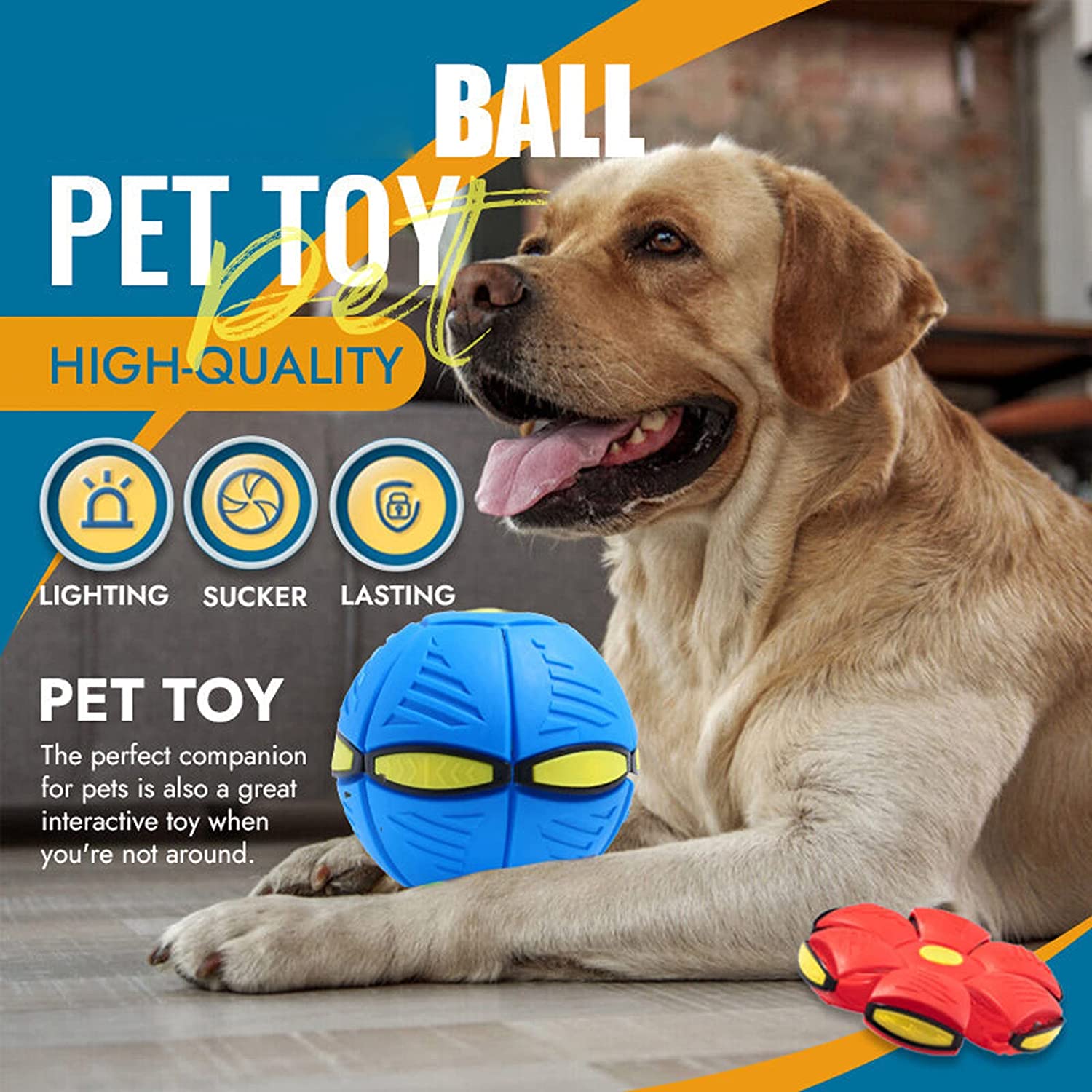 Pet Toy Flying Saucer Ball - Alvorro