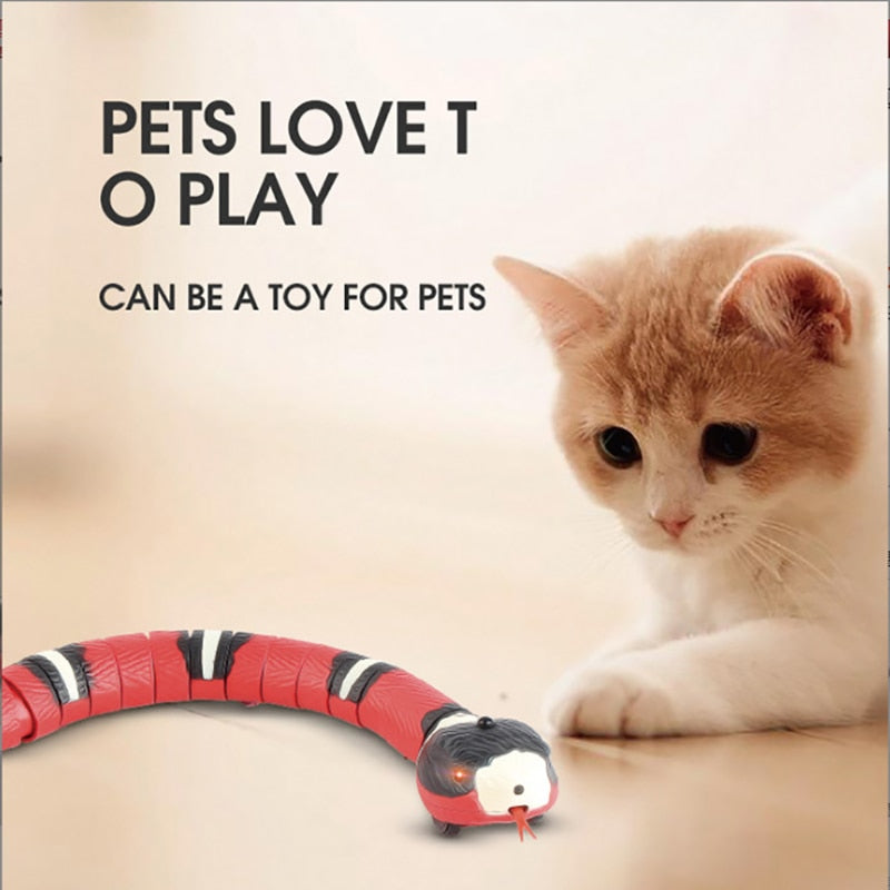 Smart Sensing Snake interactive Rechargeable Cat Toy - Alvorro