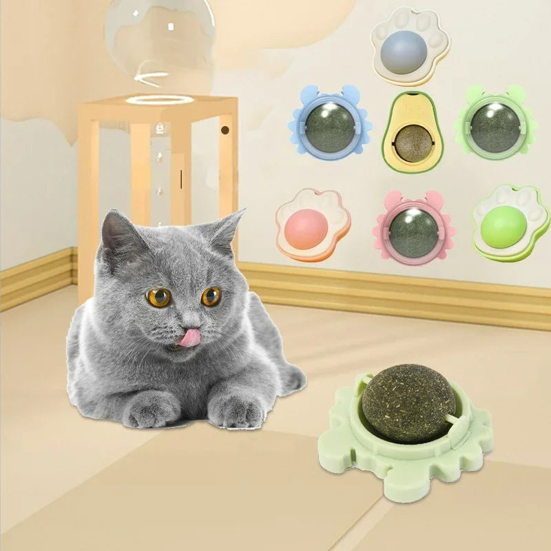 Natural Catnip Rotating Interactive Cat Toy - Alvorro