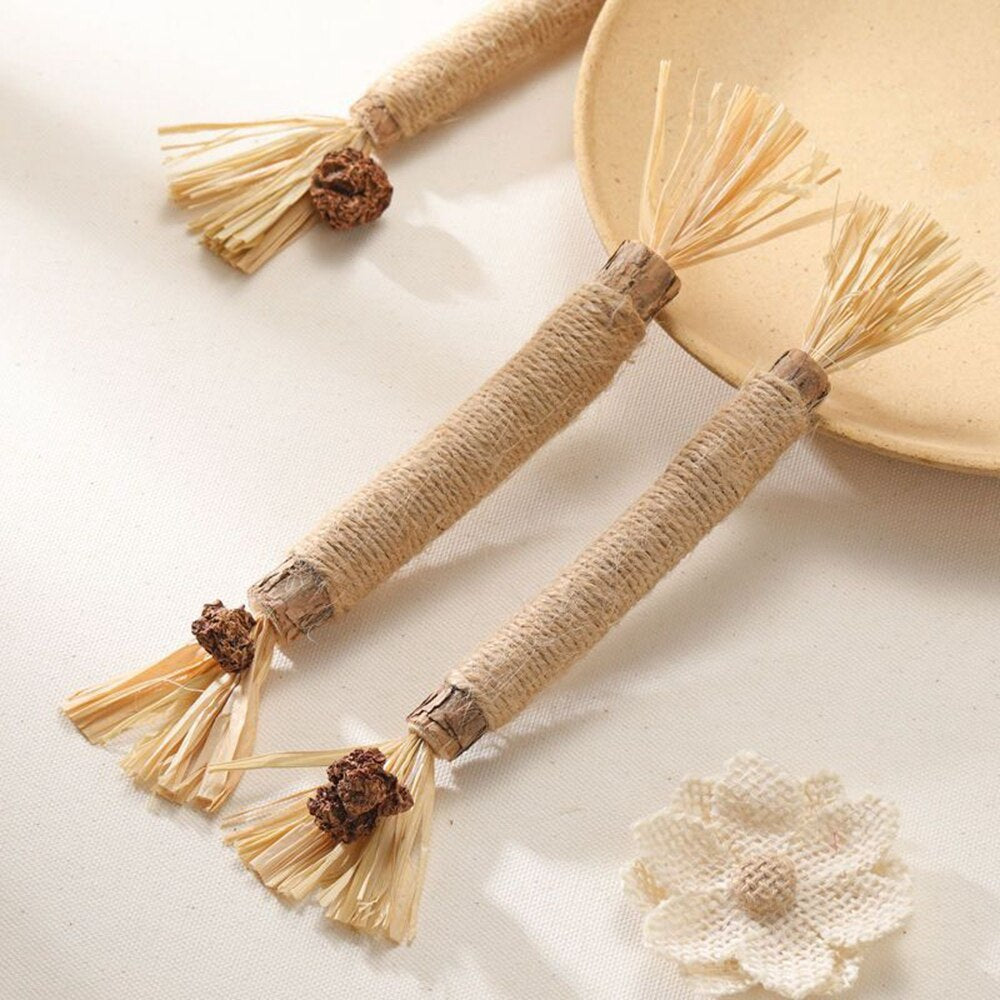 Natural Silvervine Stick Cat Chew Toy-2pcs - Alvorro