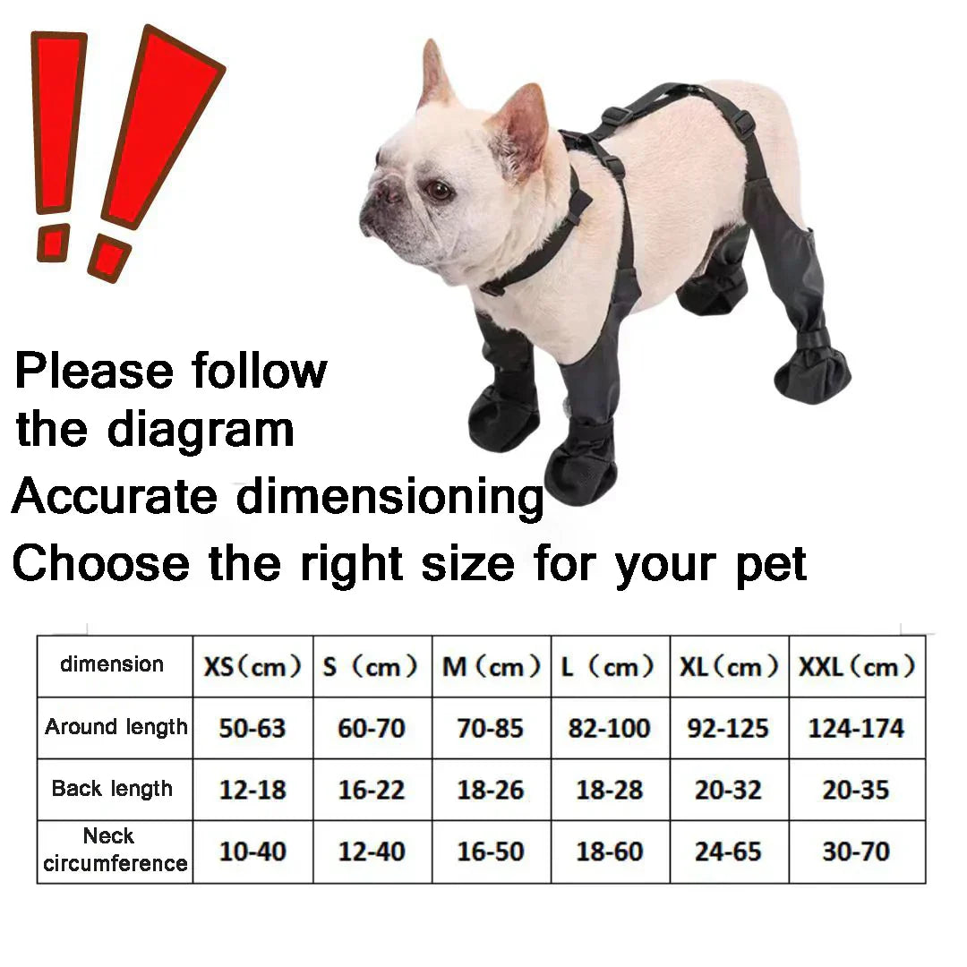 Adjustable Connected Dog Boots - Ultimate Paw Protection - Alvorro